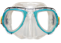 Masque de chasse sous-marine avec jupe transparente