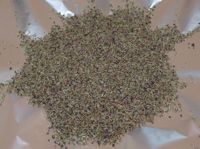 Les feuilles de thym prtes  tre conserves